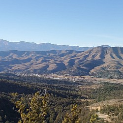 Hiking, access to Lincoln National Forest from north fence