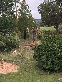 Rural pasture golf with no country club rules, all fun