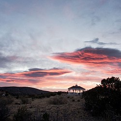 Sunrise at the gazebo