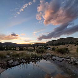 Sunset from gazebo