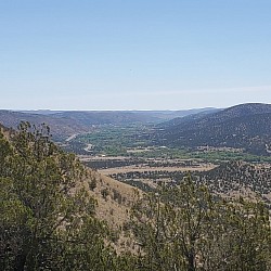 Amazing views of the valley from the Lincoln National Forest adjoining the property